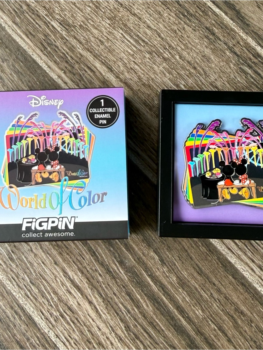 Disneyland World of Color FiGPiN Common Happiness Pin 70th - Picture 2 of 4
